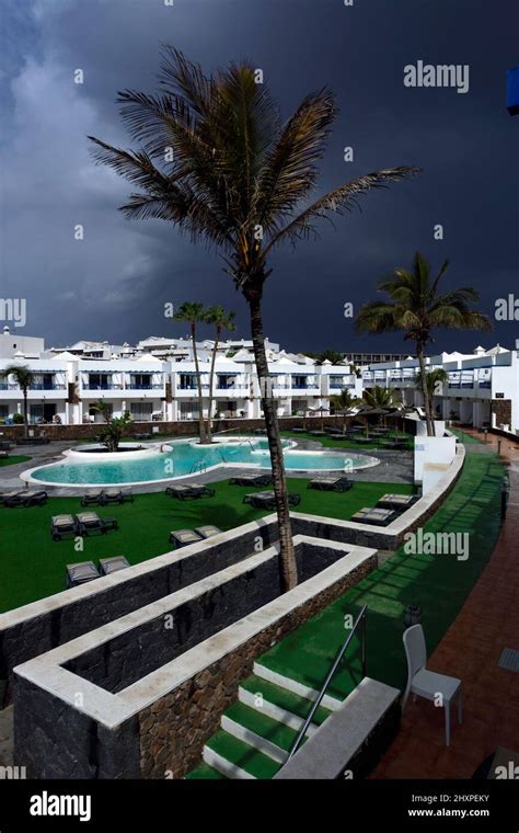 club siroco hotelcosta teguise lanzarote canary islands spain stock