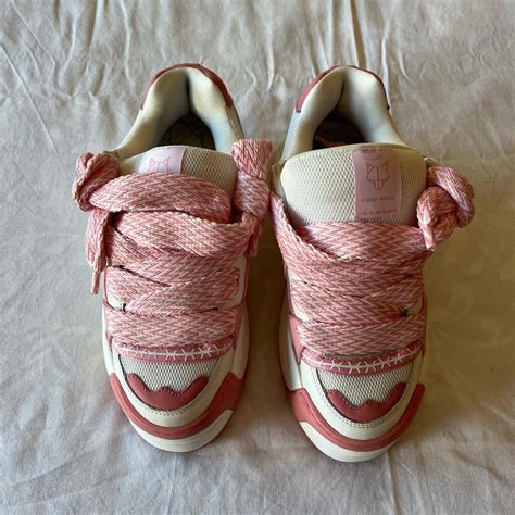 Naked Wolfe Pink Platform Sneakers Size Depop