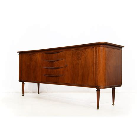 Walnut And Brass Sideboard A A PATIJN 1950s