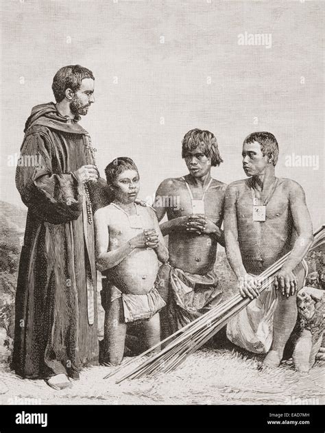 Spanish Missionaries In Colombia 1892 A Friar From The Order Of
