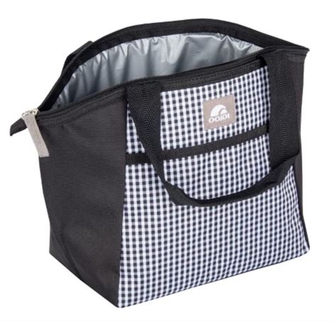 Igloo Black And White Insulated Lunch Bag Tote