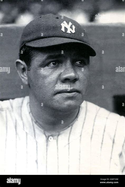 Vintage Black And White Photo Of Babe Ruth With The New York Yankees Stock Photo Alamy
