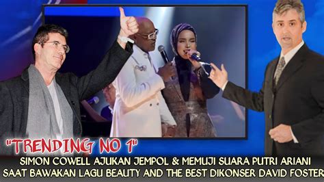 Takjub Simon Cowel Ajukan Jempol Memuji Suara Putri Ariani Saat