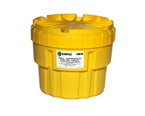 Enpac Gallon Poly Overpack Salvage Drum Yellow