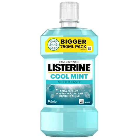 Listerine Daily Mouthwash 750ml Cool Mint Dental Care B M Stores