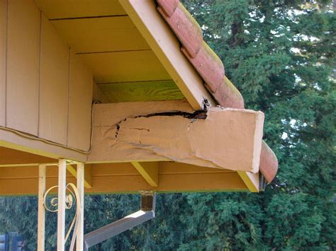 Roof Beam Failure The Aftermath Of Dry Rot The Beam Guy