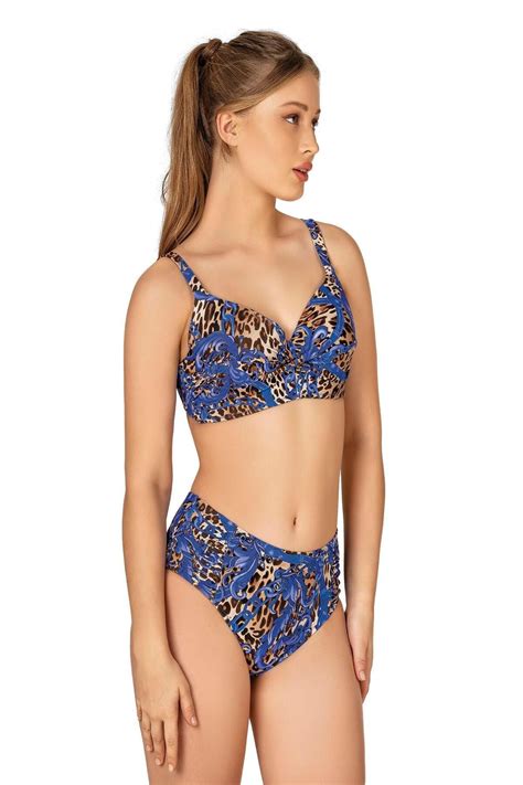 Endeep Kadın Büyük Beden Destekli Büzgü Detaylı Leopar Desenli Bikini Takımı Fiyatı Yorumları