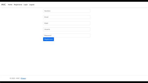 ASP NET Core MVC C Registro y Login básico con Stored Procedures en