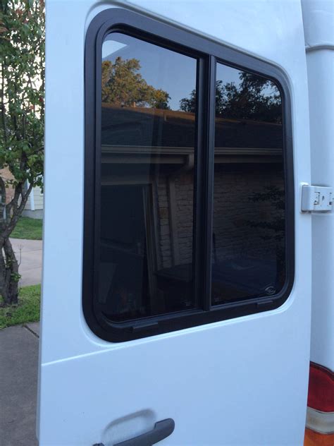 Sliding Windows For The Rear Doors Sprinter Camper