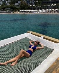 INSTA Lindsay Lohan Blue High Waisted Bikini 7 9 22 Phun Org Forum