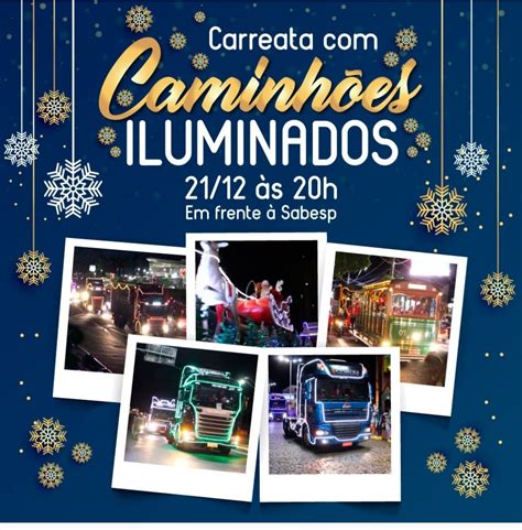 Transportadora Far Tradicional Carreata De Natal No Dia Em Botucatu