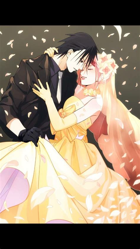 sakura  sasuke wedding sasusaku sakura  sasuke sasuke uchiha
