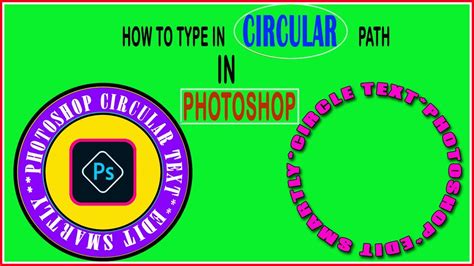 write   circle  photoshop circle text  ps