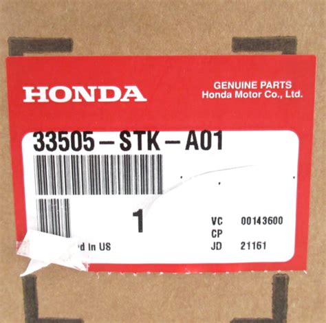 Reflector Trasero Original Fabricante De Equipos Originales Honda Acura