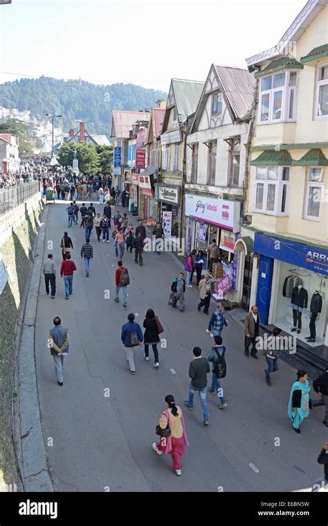 82 Most Beautiful Images In The Mall Road Shimla India