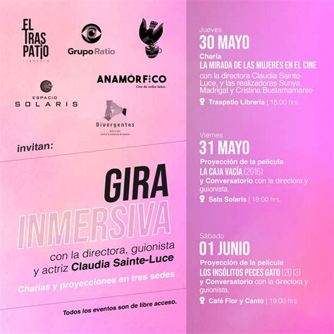 Todo listo para la Gira Inmersiva con la directora Claudia Sainte-Luce