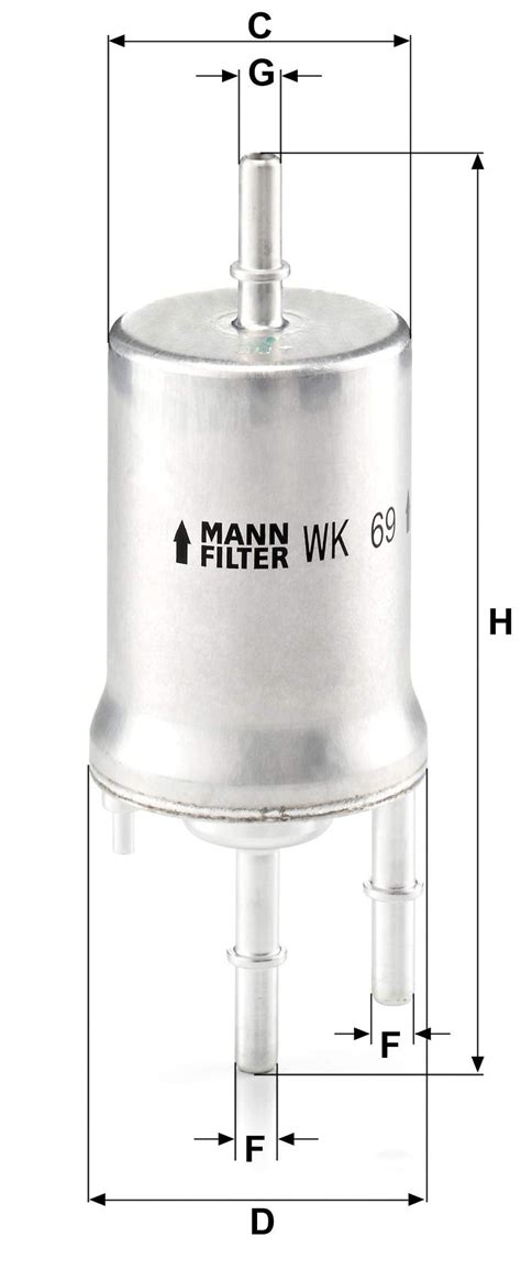 MANN-FILTER WK 69 Fuel Filter | LeoForward Australia