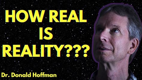 What Evolution Tells Us About Reality With Dr Donald Hoffman Youtube