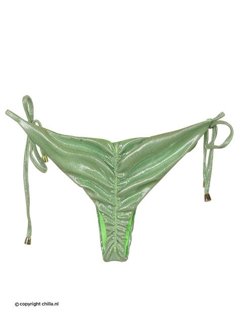 Semi String Bikini Greentexture Van Specials Maat Broekje Xl Maat Topje S