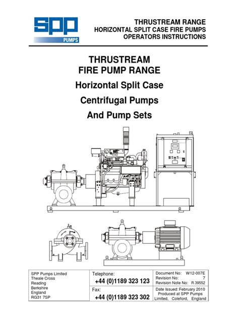 Fire Pump Operation Manual | Pump | Bearing (Mechanical)