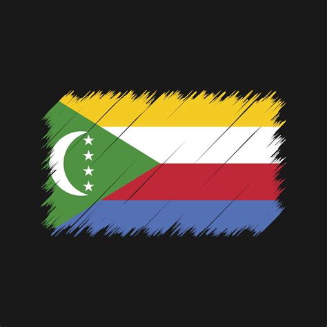 Pinceladas De Bandeira De Comores Bandeira Nacional 10363964 Vetor No Vecteezy