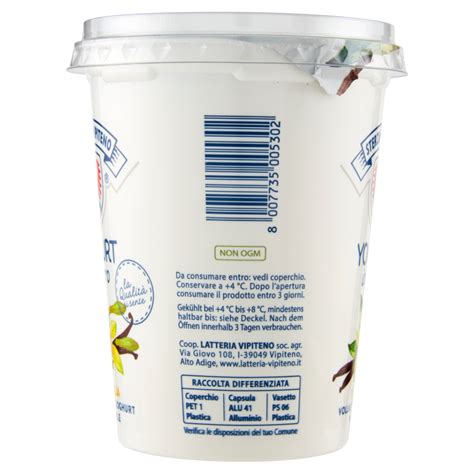 Sterzing Vipiteno Yogurt Intero Vaniglia 500 G Carrefour