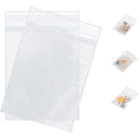 Lot De Sachet Plastique Transparent Sachet Zip Transparent Sacs