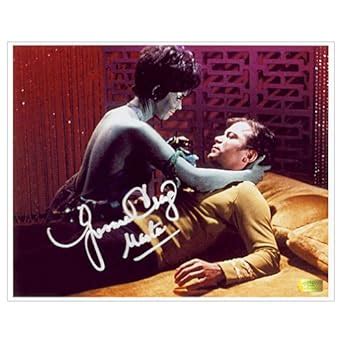 Yvonne Craig Autographed 8x10 Star Trek Marta and Captain Kirk Photo at ...