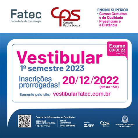 Vestibular Fatec Fatec Diadema