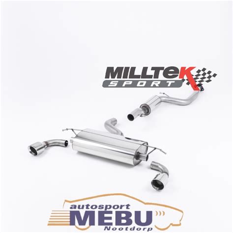 Milltek Sport Ford Focus MK2 ST Uitlaatsysteem Autosport Mebu