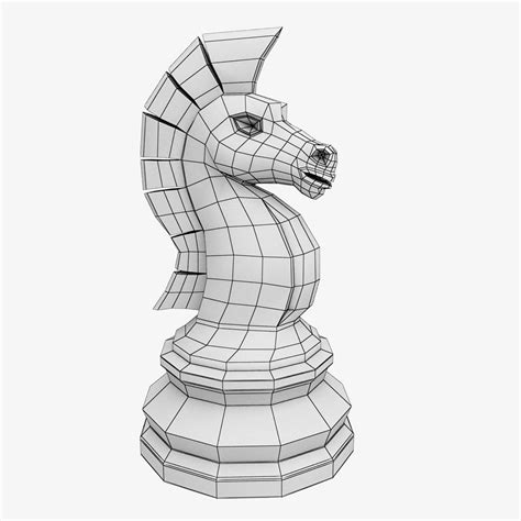 Chess Knight 3d Model 19 Max Obj Fbx 3ds Free3d