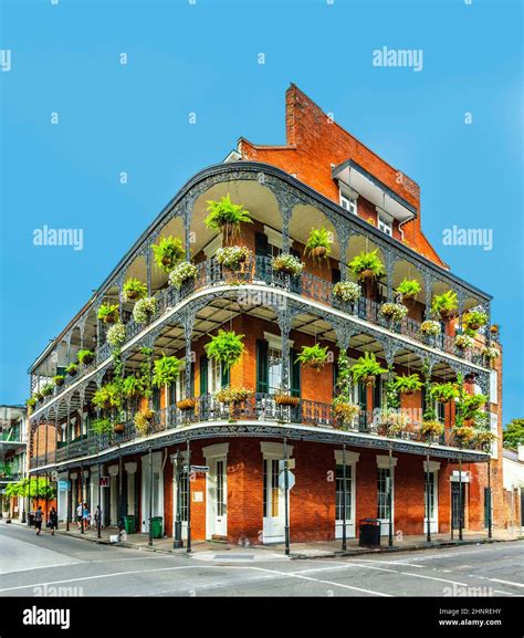 people visit historic building in the French Quarter Stock Photo - Alamy