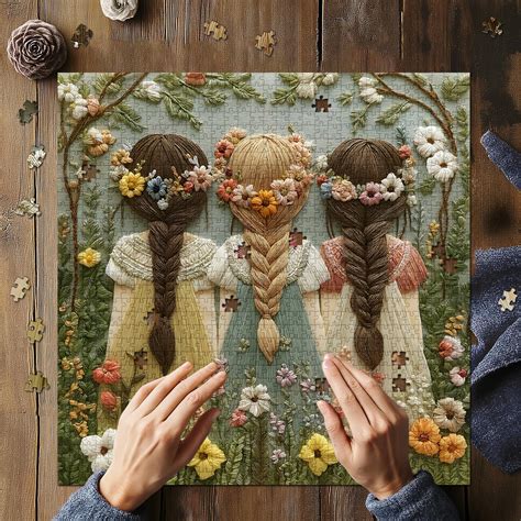 Needle Flower Child Jigsaw Puzzle 1000 Pieces – Pickforupuzzle