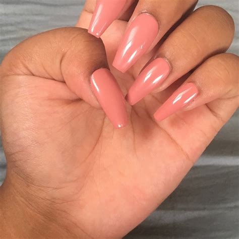 Makeup Handmade Nude Pink Long Coffin Press On Nails Poshmark