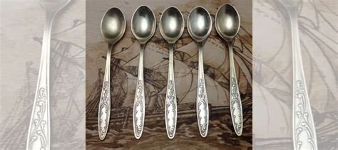 Мельхиоровые ложки чайные СССР " пламя" купить в Санкт-Петербурге с ...