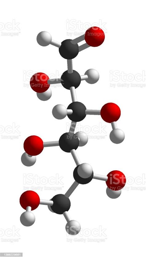 Foto De Estrutura Molecular 3d De Glicose Isolada Na Molécula De Átomo