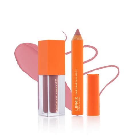 Kit Mari Maria Makeup Lipmix Rose Nude Beleza Na Web