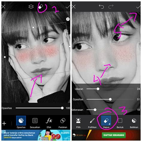 cara membuat tulisan melingkar di photoshop 5