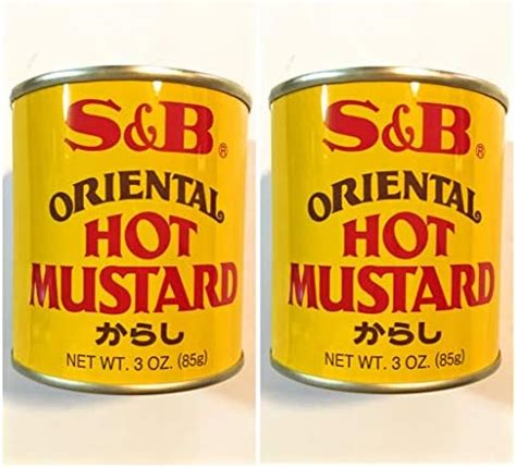 Amazon S B Oriental Hot Mustard 3 Oz 2 Pack Grocery Gourmet Food
