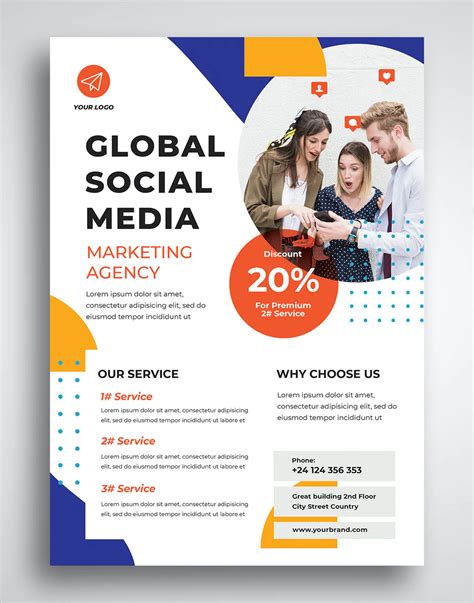 Social Media Agency Flyer Template Psd Ksioks