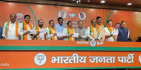 Telangana 4 BRS Leaders And 1 Congress Leader Join BJP The South First