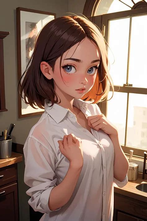naked shirt裸体衬衫 SeaArt AIモデル