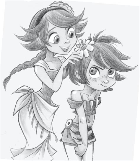 Agnea And Layla Sketch Roctopathtraveler
