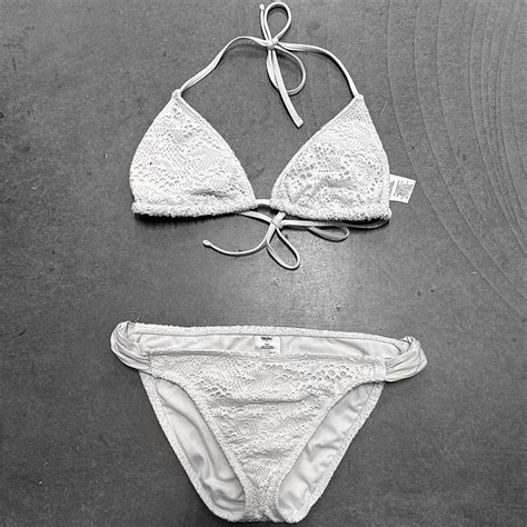 Mossimo Crochet Lace String Bikini Early S Depop