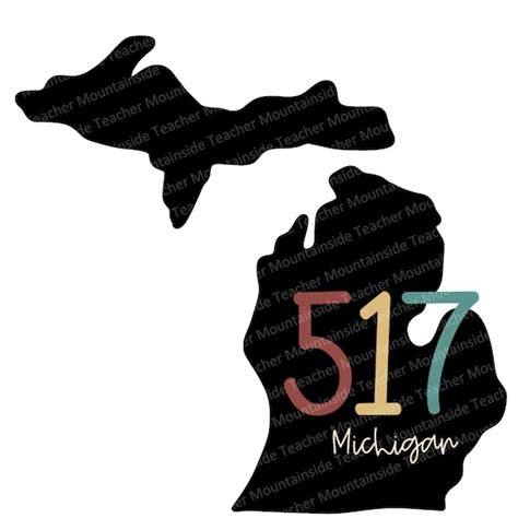 michigan  area code png sublimation digital  etsy