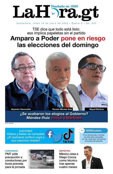 Diario La Hora On Twitter Portadadehoy Amparo A Poder Pone En Riesgo