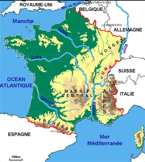 mers fleuves relief en france ulis mon dispositif distance