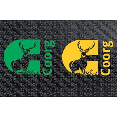 Coorg Wildlife Society Decal In Custom Colors And Sizes