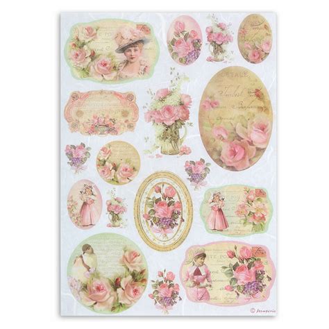 Stamperia Papier Ry Owy Do Decoupage Vintage Girls Stamperia