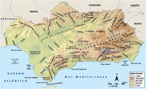 Mapa Rios Andalucia